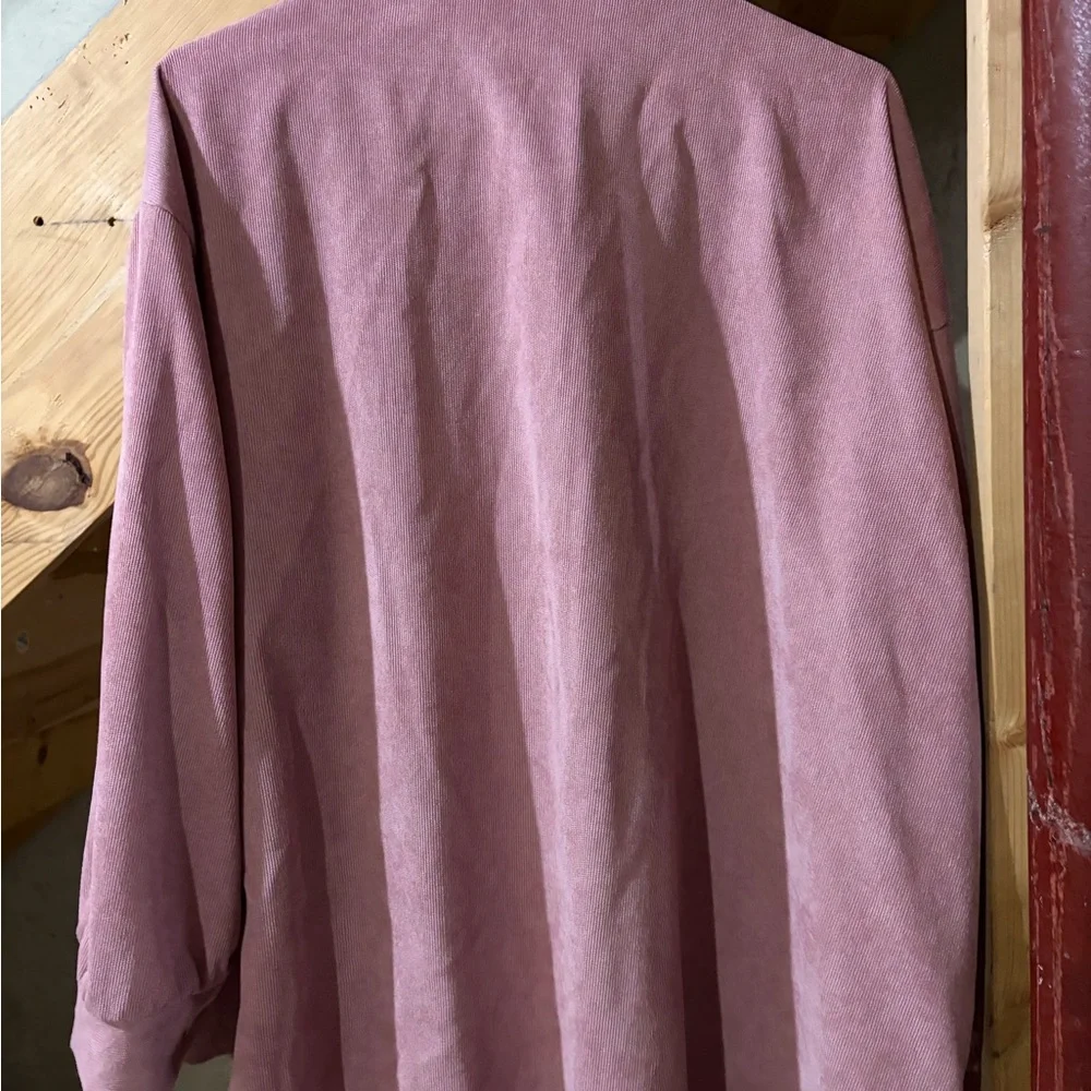 SHEIN Dusty Pink button up Shacket - Picture 3 of 3